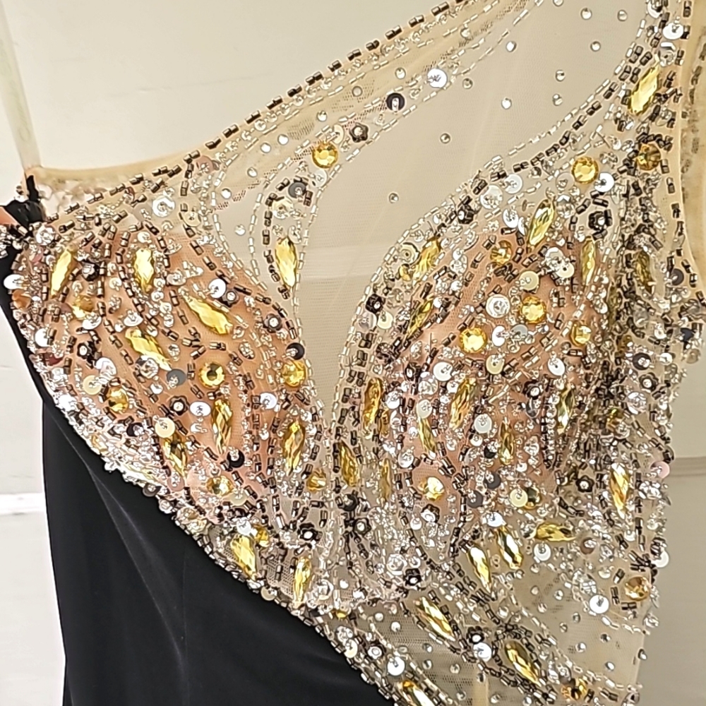 Cassandra Stone Beaded Gown
